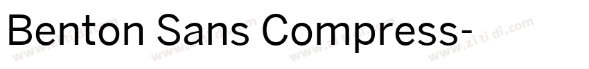 Benton Sans Compress字体转换